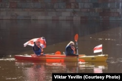 Віктар Евілін з жонкай Алесяй у Вільні, архіўнае фота