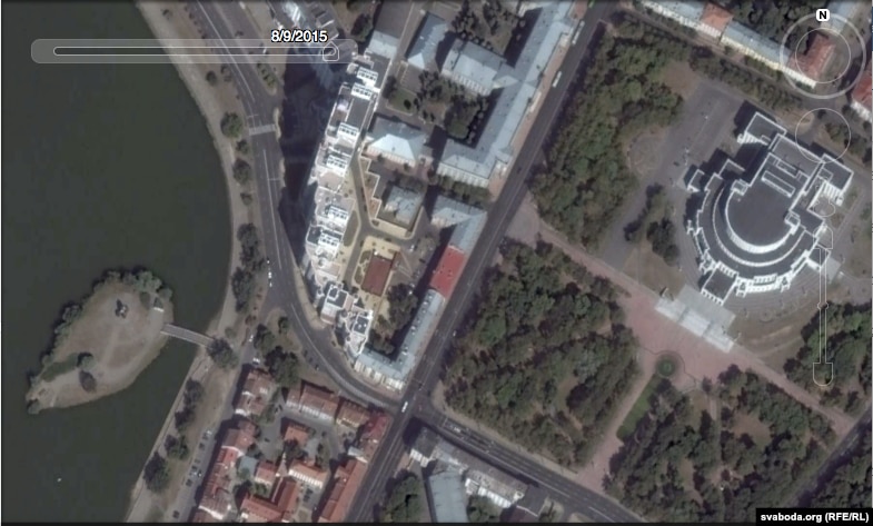 Belarus - photo of Minsk from satellite, Google Maps