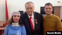 Натальля Басалыга, Аляксандар Лапіцкі і Алег Воўчак, архіўнае фота