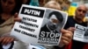 PORTUGAL – People take part in an anti-war protest, after Russia launched a massive military operation against Ukraine, in Lisbon, Portugal, February 27, 2022