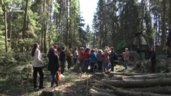 Жыхары Бараўлянаў паўсталі супраць высяканьня лесу