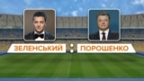 ILLUSTRATION_UA – Petro Poroshenko and Vladimir Zelensky, 4Apr2019