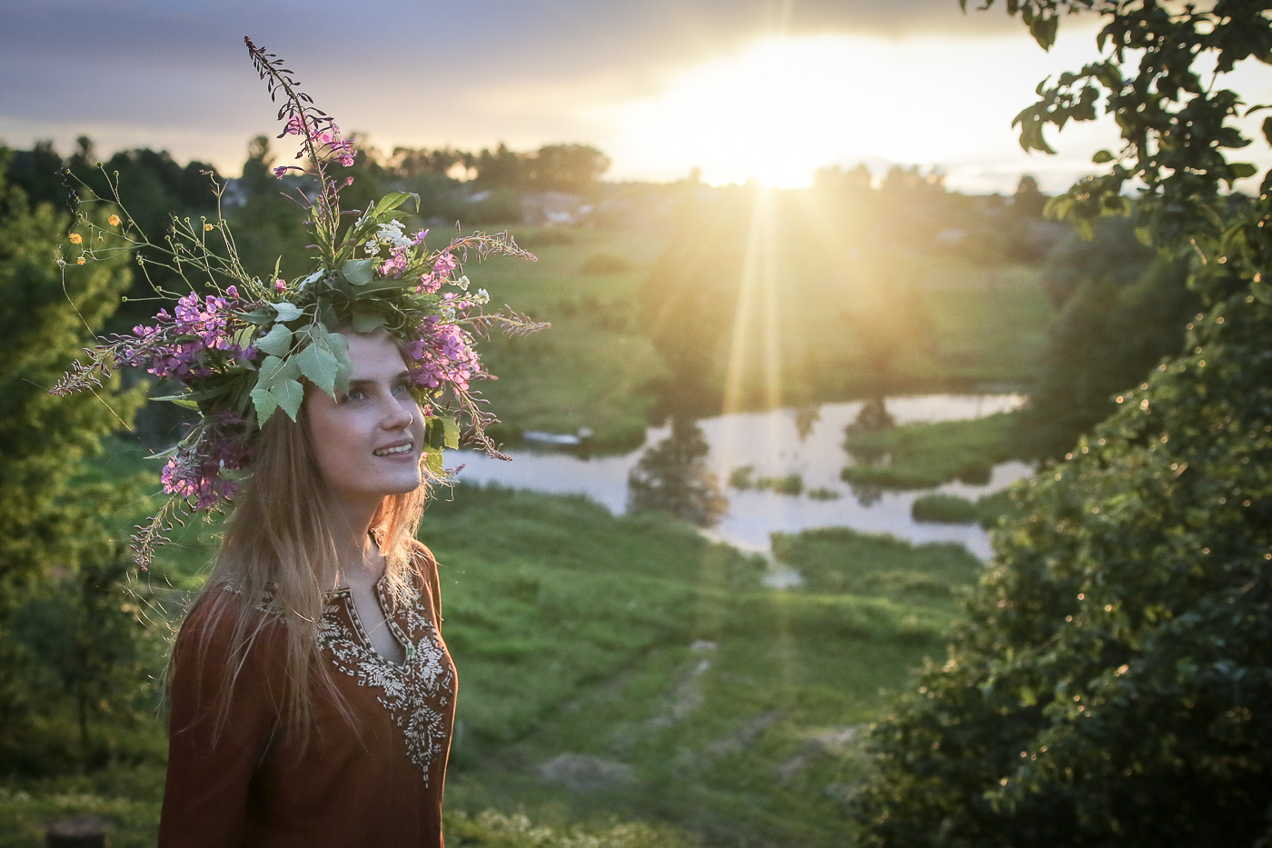 Купальле ў вёсцы Бобр. Фота Уладзь Грыдзін