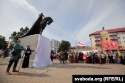 Адкрыцьцё помніку князю Гедзіміну ў Лідзе