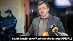 Экс-камандзір украінскага батальёну «Данбас» Сямён Сяменчанка ў судзе ў сакавіку 2021.