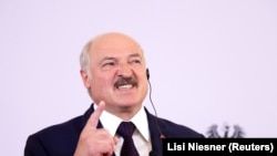 Аляксандар Лукашэнка на прэсавай канфэрэнцыі, Вена, 12 лістапада 2019