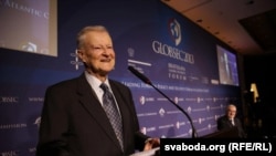 Slovakia - Zbigniew Brzezinski at Globsec conference in Bratislava, 19Apr2013